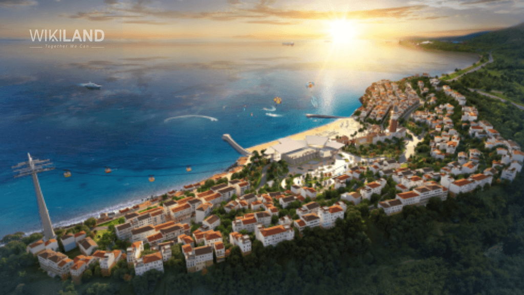 Sun Premier Village Primavera được tái hiện tựa như một thị trấn Amalfi phồn thịnh trên đảo Ngọc (Ảnh phối cảnh).