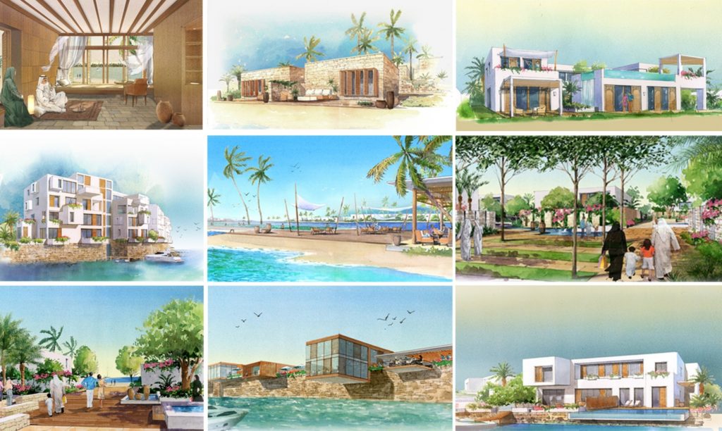 Bản thiết kế khu nghỉ dưỡng đảo dừa Abu Dhabi, UAE