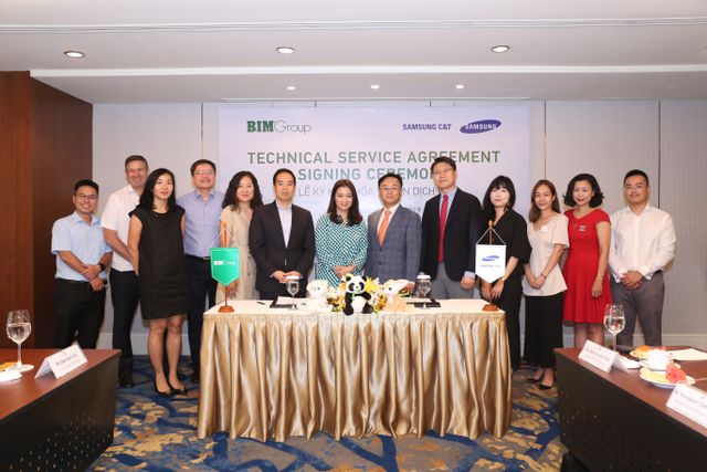 Bim Group kí kết thỏa thuận với Samsung CT nhằm phát triển dự án công viên nước Phu Quoc Marina