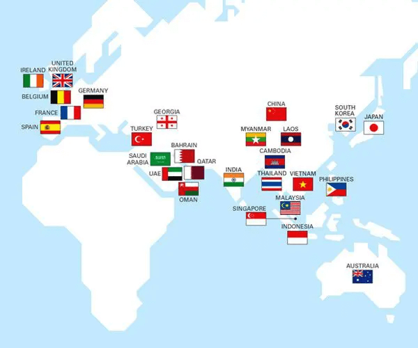 CapitaLand đã có mặt trên hơn 40 quốc gia. 