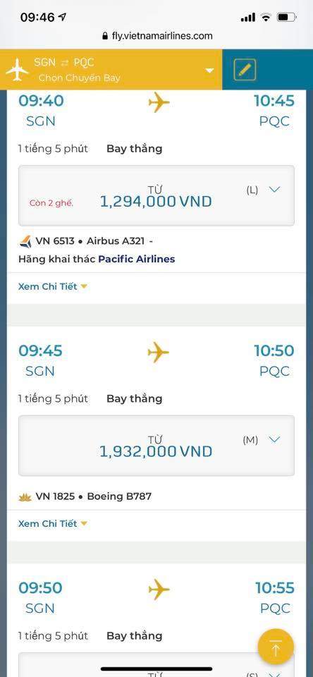 Câu chuyện về vé máy bay VN Airlines đi Phú Quốc