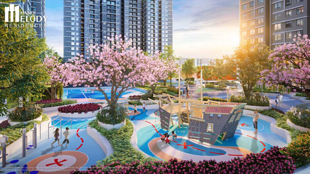 Công viên trẻ em hanoi melody residences