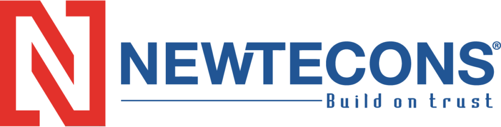 Logo công ty Cổ phần Đầu tư Xây dựng Newtecons kèm slogan