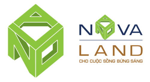 Logo Công ty cổ phần Tập đoàn Đầu tư Địa ốc No Va – Tập đoàn Novaland – NVL đi kèm slogan nền trong suốt 1200px.