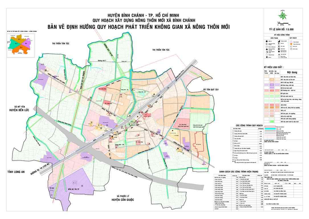 Quy hoạch Thị trấn Tân Túc, huyện Bình Chánh, TPHCM