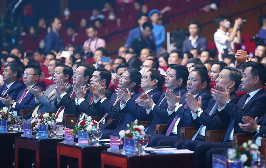 Thủ tướng Chính phủ Phạm Minh Chính cùng các lãnh đạo Đảng, Nhà nước tham dự