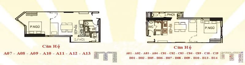 Căn hộ 1PN + 1 WC Him Lam Thượng Thanh