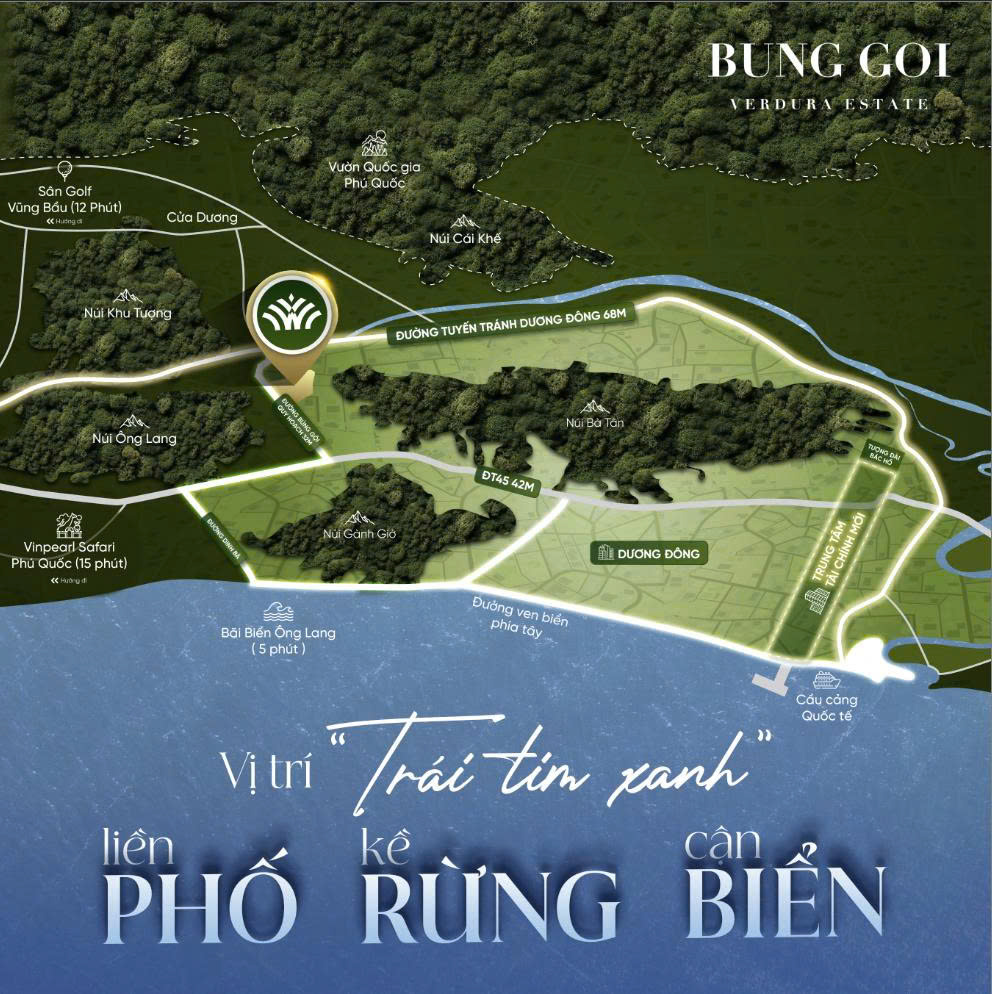 Búng Gội Verdura Estate - Liền phố, kề rừng, cận biển