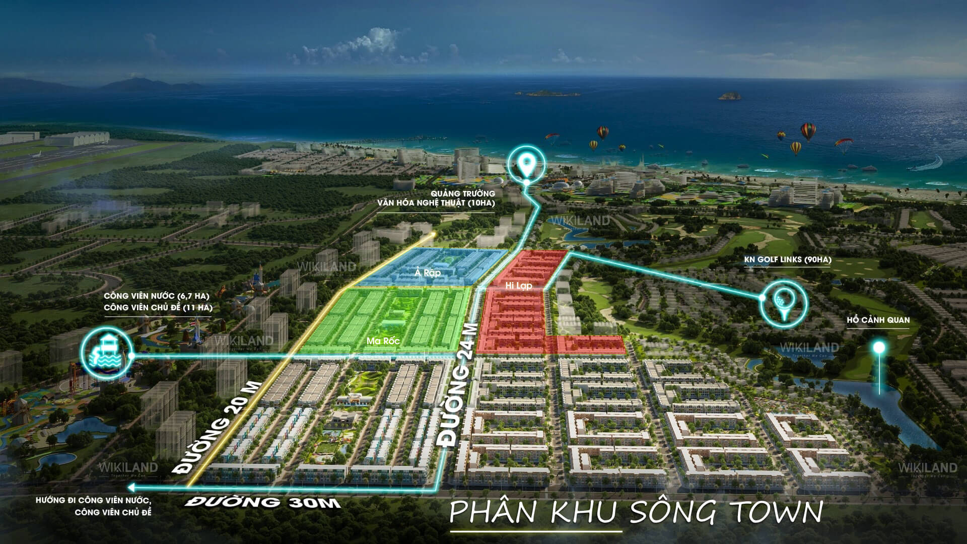 Phân khu sông Town - CaraWorld Cam Ranh