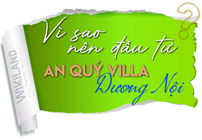 Vì sao nên đầu tư An Quý Villa Dương Nội