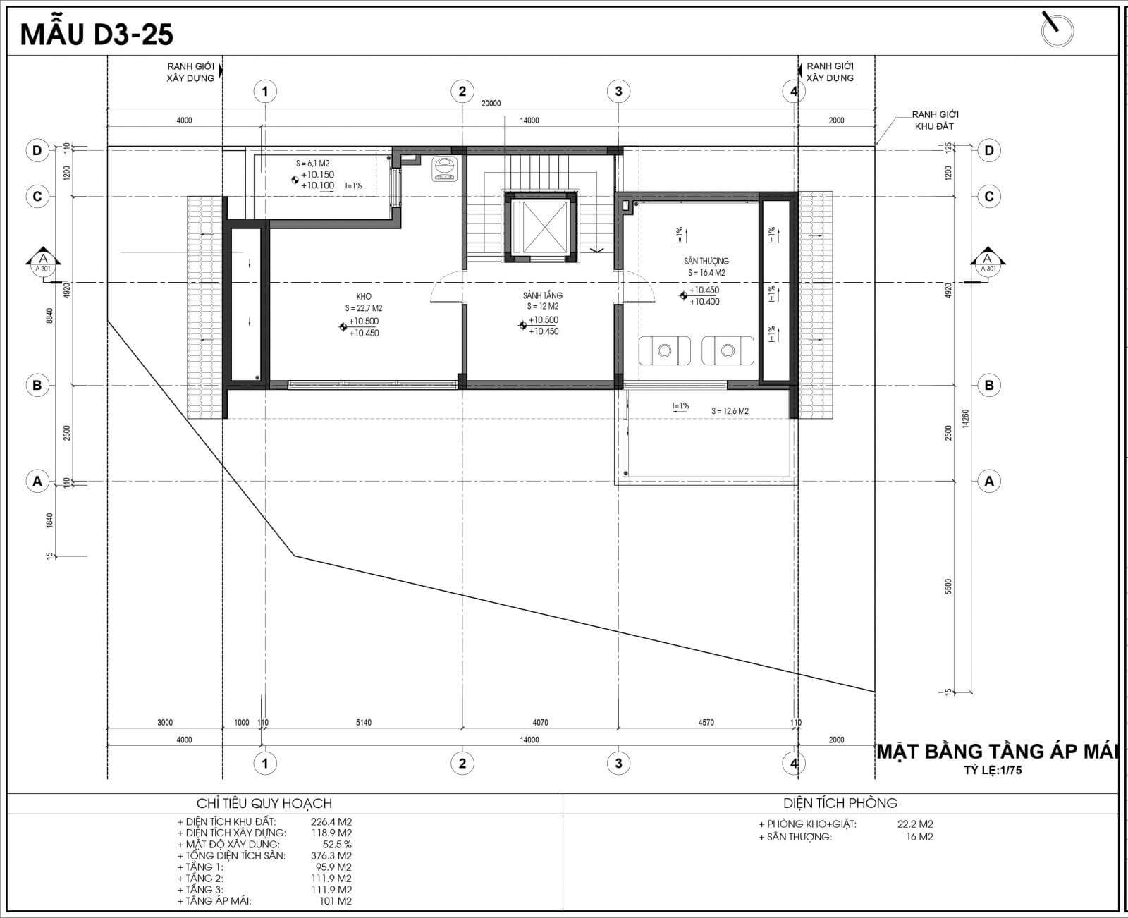 tầng áp mái D3-25