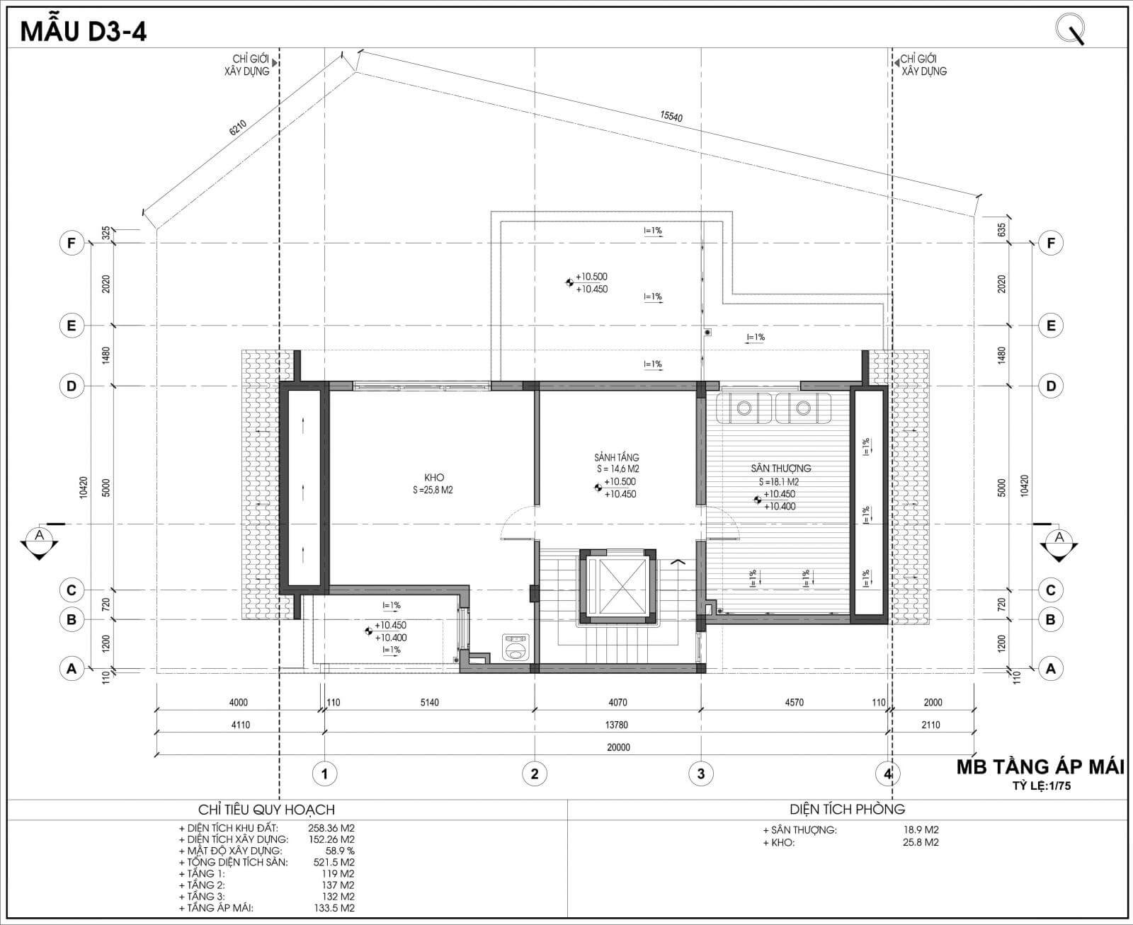 tầng áp mái D3-4