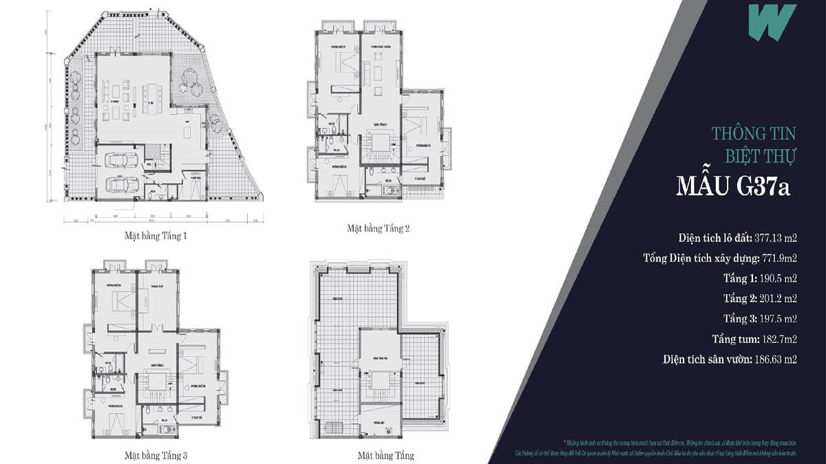 thiết kế mẫu biệt thự G37A Solasta Mansion