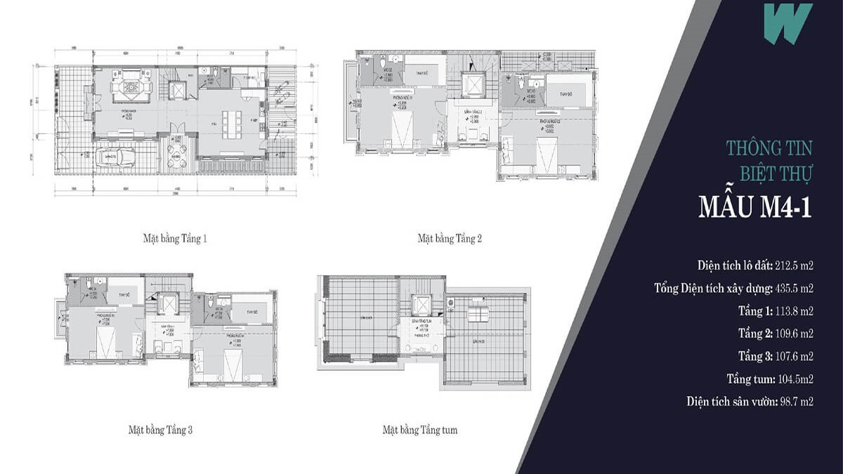 thiết kế mẫu biệt thự M4-1 Solasta Mansion