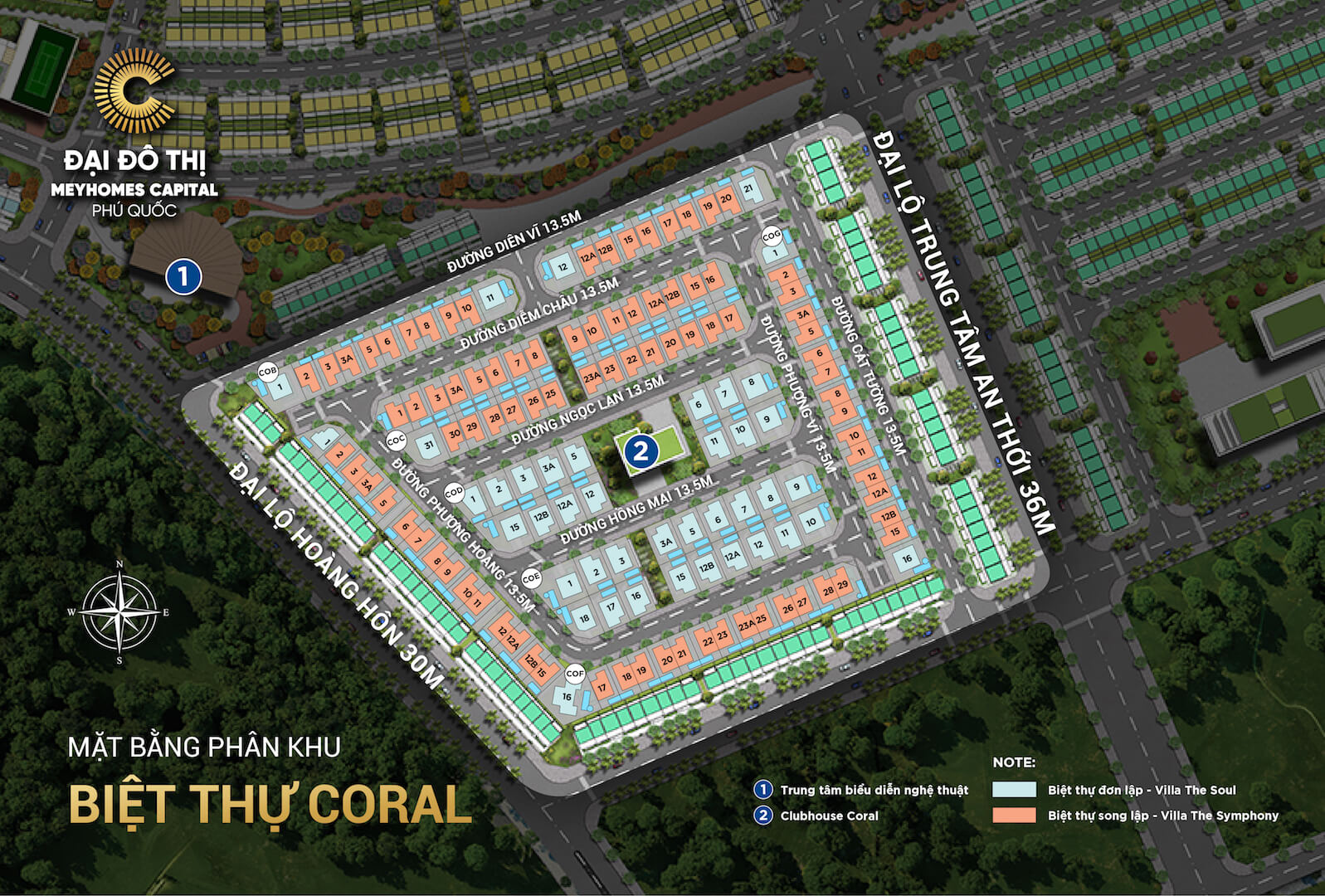 Mặt bằng Coral Hawaii Meyhomes Capital