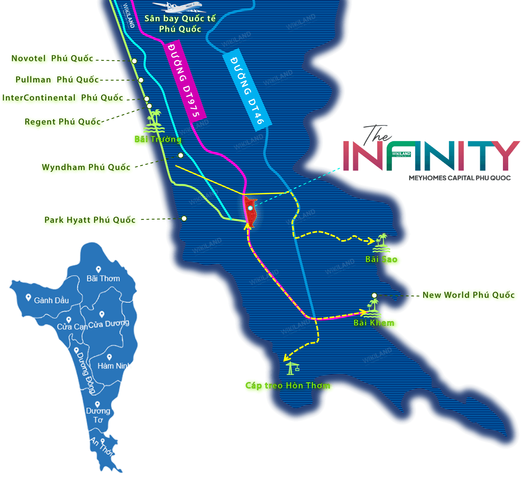 Vị trí The Infinity Phú Quốc