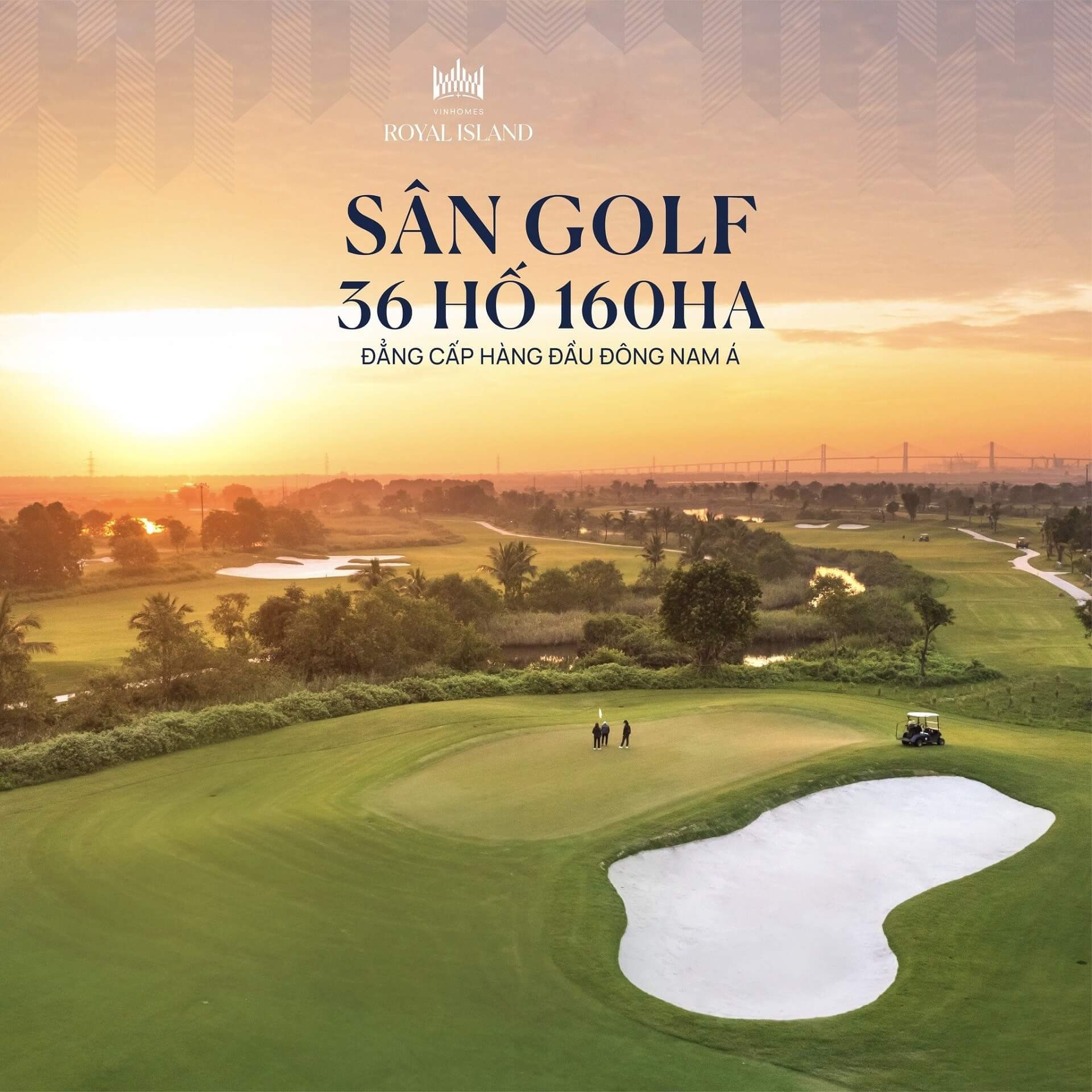 Phối cảnh Sân Golf Vinhomes Vũ Yên