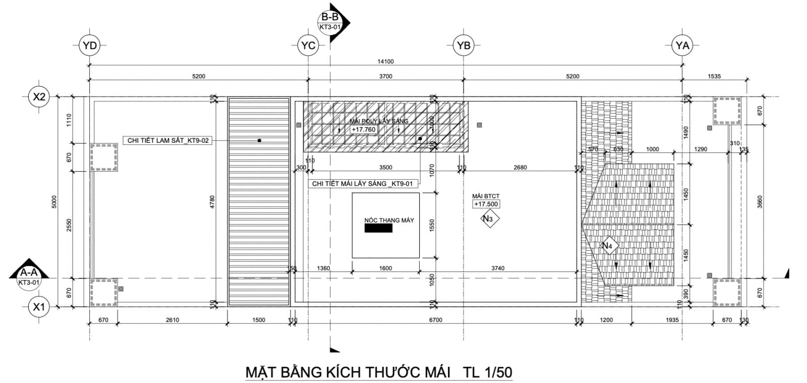 thiết kế tầng mái Him Lam Thường Tín