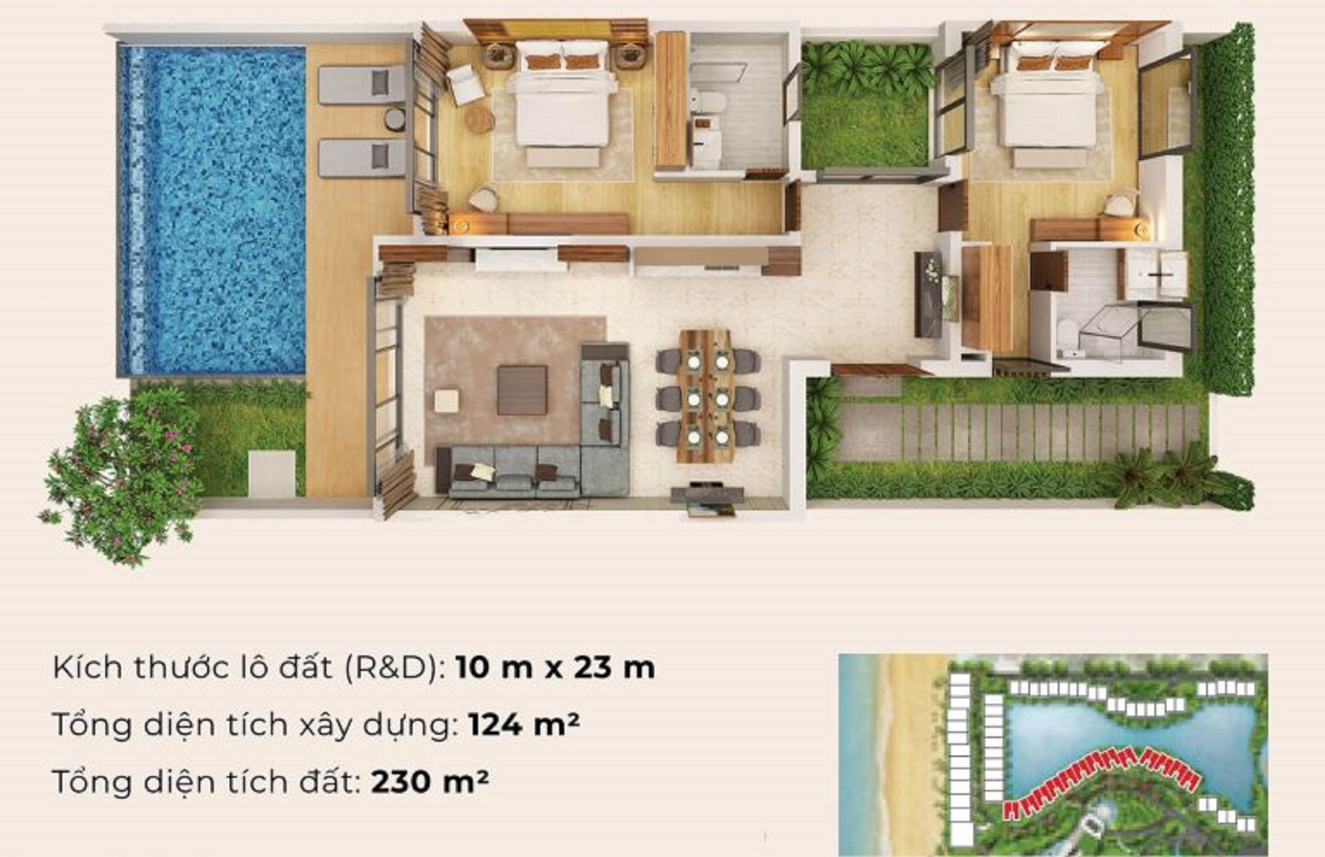 Biệt thự Elite Emerald Type D2 Code O Movenpick Phu Quoc