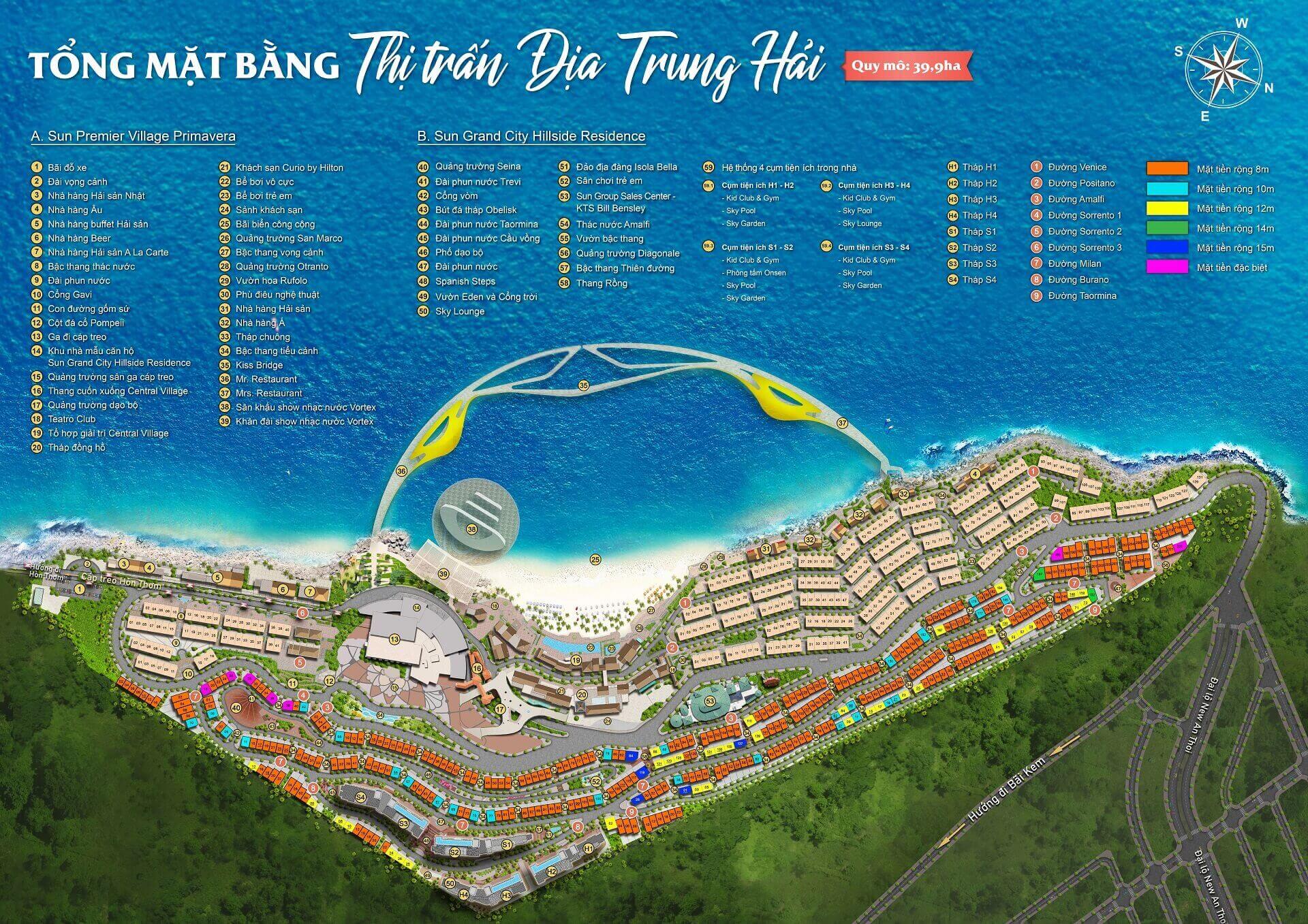 Mặt bằng tổng Hillside The Center