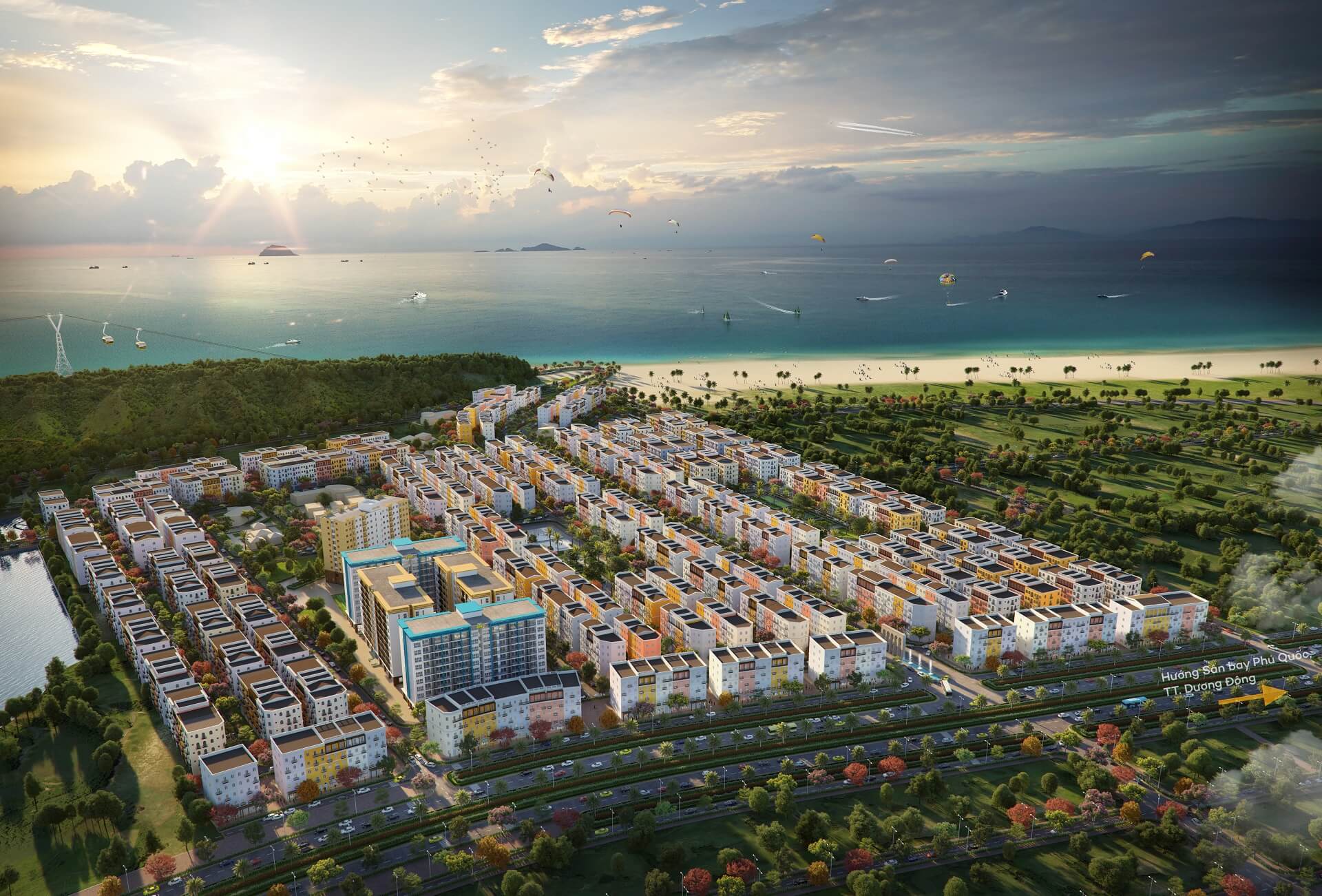 Phối cảnh tổng quan view 2 Sun Grand City New An Thới