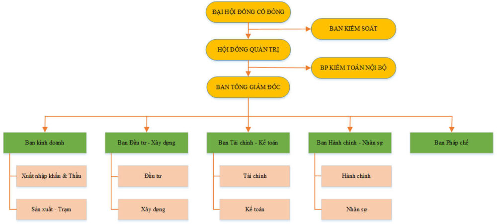 Sơ đồ tổ chức SHN 