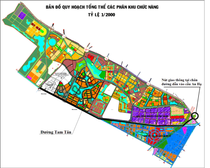 Mẫu bản đồ quy hoạch phân khu 1/2000