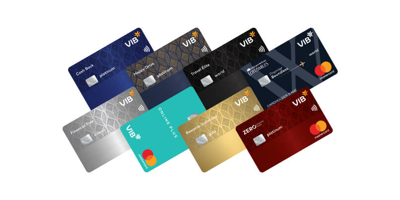 Các loại thẻ của VIB Bank