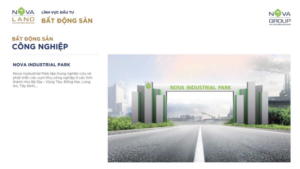 Novaland đang tập trung nghiên cứu và phát triển bất động sản công nghiệp với Nova Industrial Park