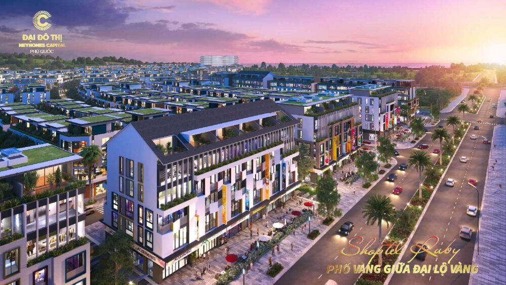 Phân khu Shoptel Ruby của dự án Meyhomes Capital Phú Quốc