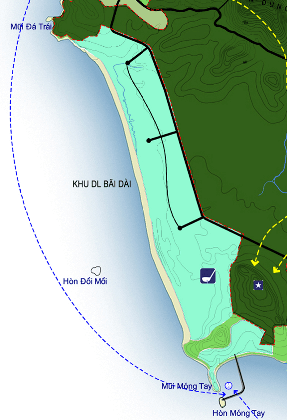 Quy hoạch sử dụng đất KDL Bãi Dài