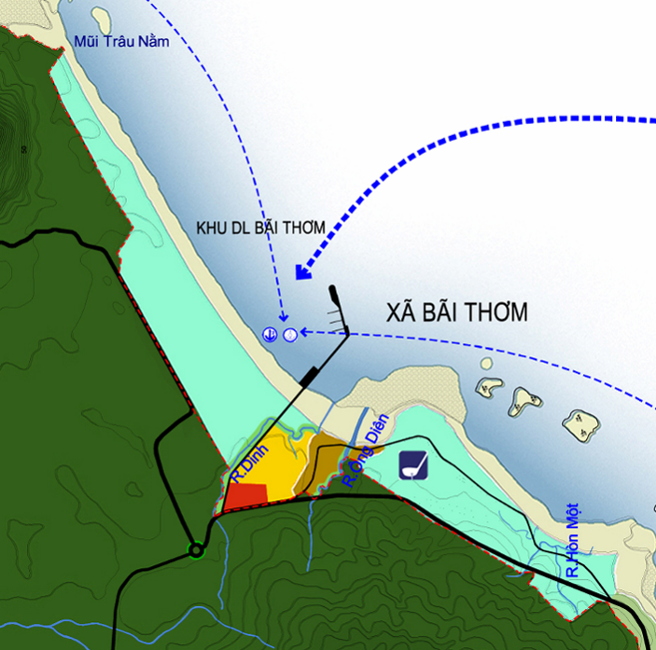 Quy hoạch sử dụng đất KDL Bãi Thơm