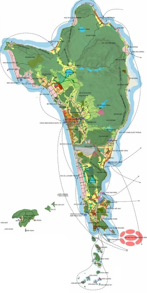 Bản đồ quy hoạch Phú Quốc đến năm 2040