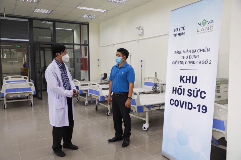Novaland hoàn thành xây dựng Bệnh viện dã chiến thu dung điều trị Covid-19 số 2